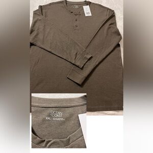 Ocean Coast Men's Brown Crewneck Sweater
